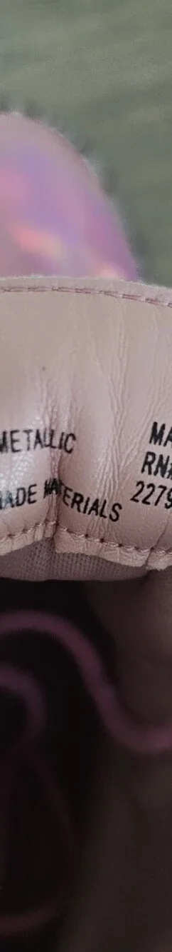 Steve Madden Pink Metallic Iridescent Lace-Up Combat Boots Girl 2